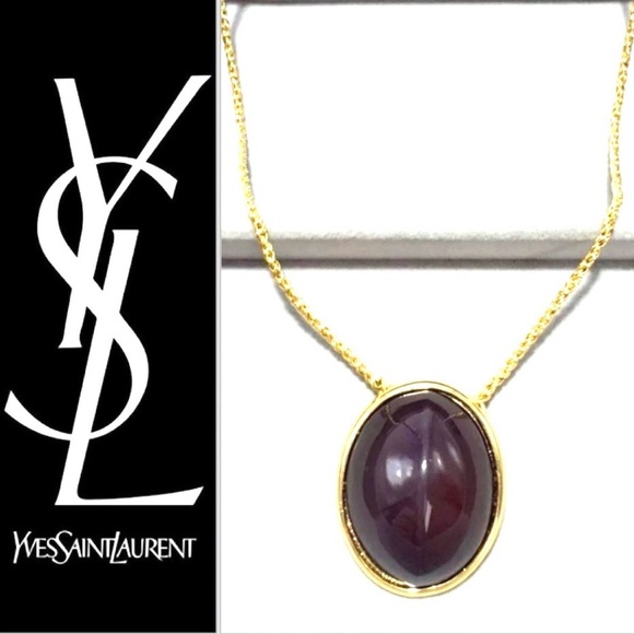 Yves Saint Laurent Jewelry - YVES SAINT LAURENT Vintage Gold Tone Necklace 18.5”